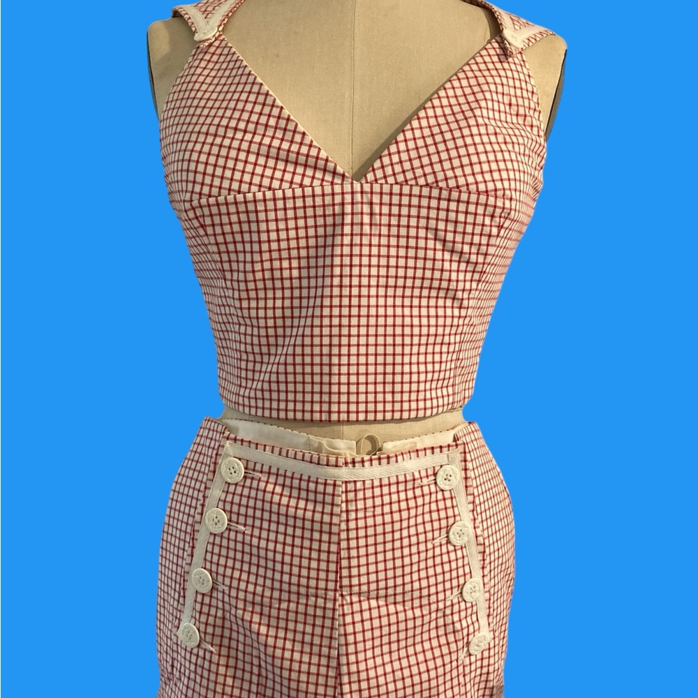 “ sailor “ top and pant , oneofakind handmade